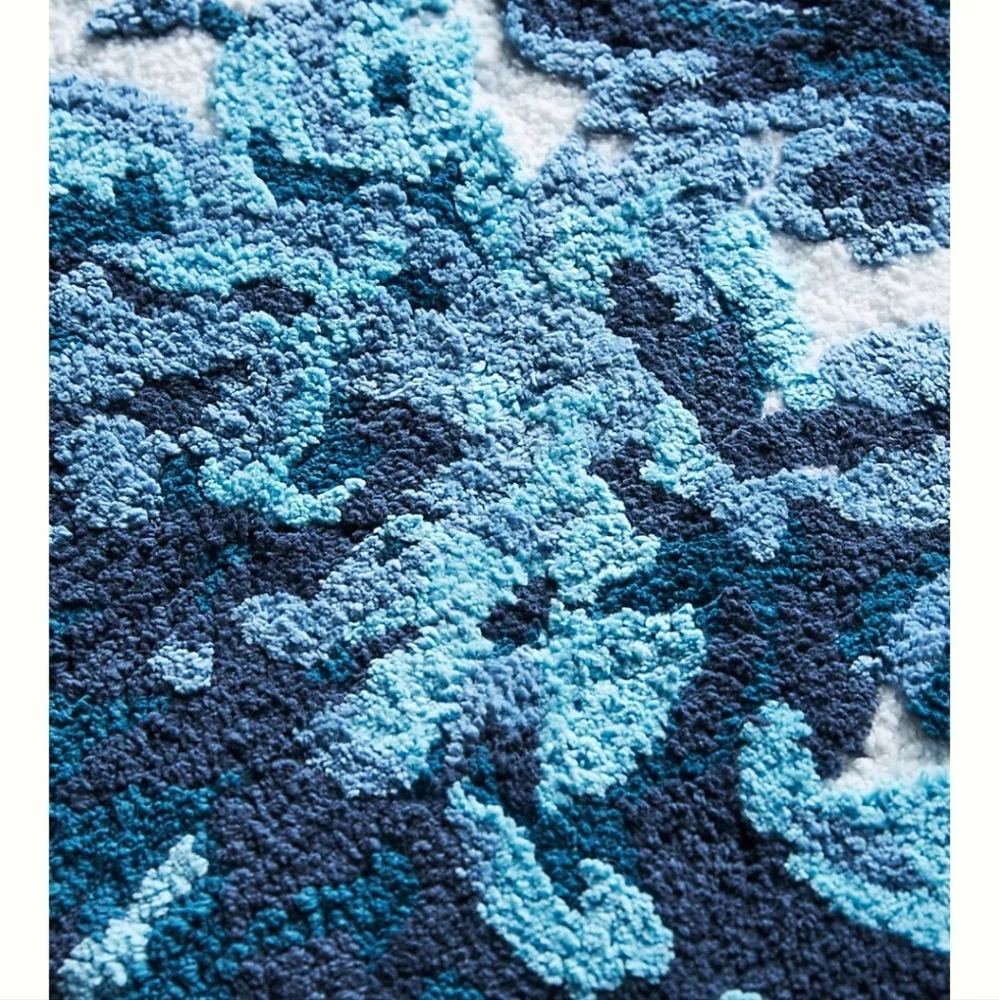 House of Hackney Opia Bath Mat - blues & white